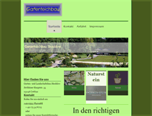 Tablet Screenshot of gartenteichbau-skoddow.de